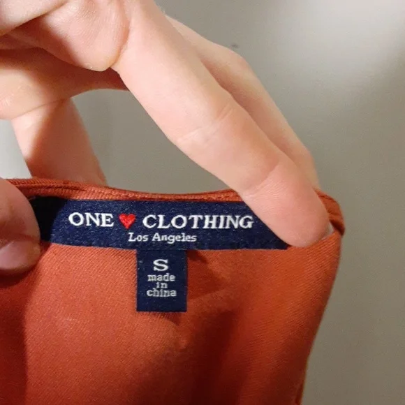 One Clothing burnt orange dress - Picture 5 of 5